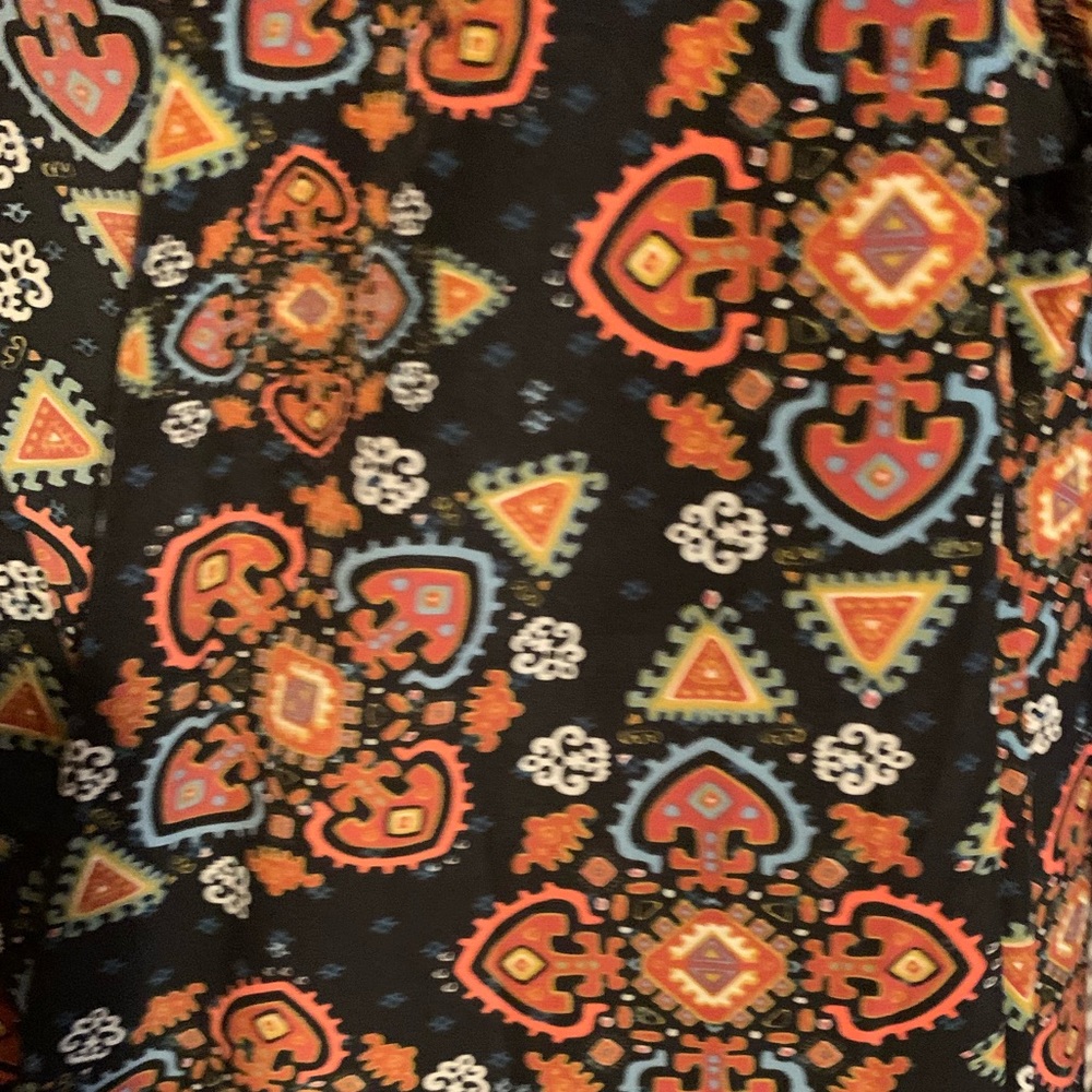 L Joy Multi colored LuLaRoe Vest